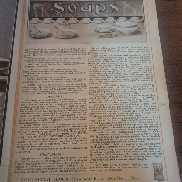 Vtg 1910 Gold Medal Flour Cook Book - Picture 3 of 7